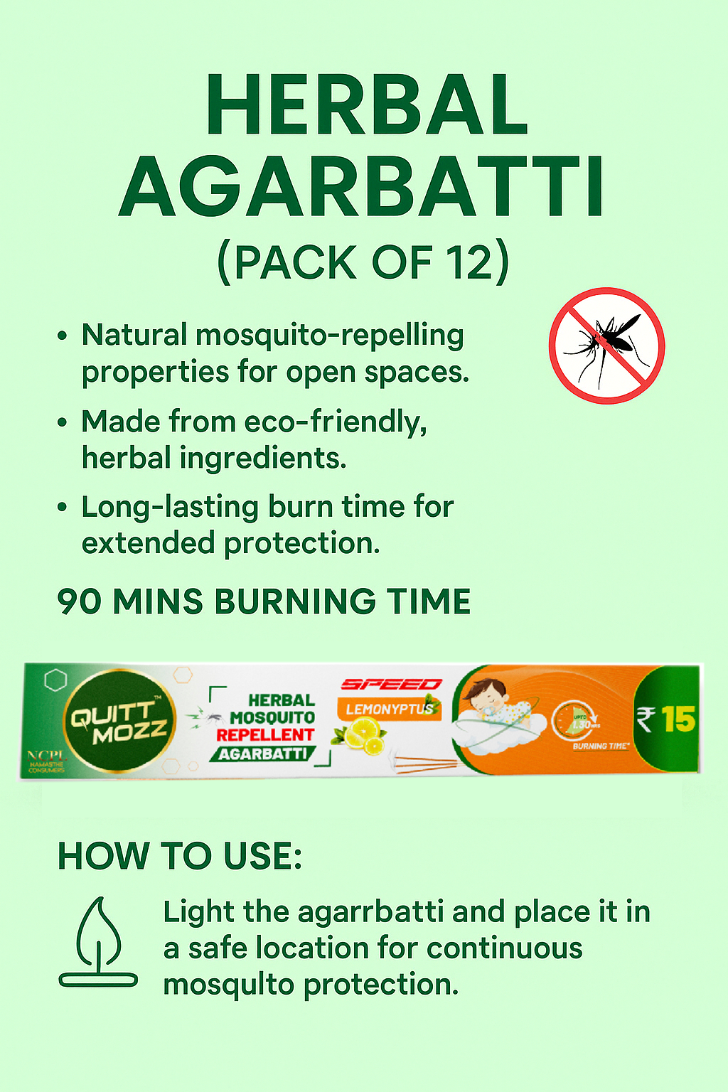Herbal Agarbatti (Pack Of 12)