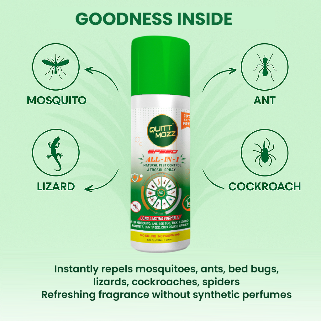Herbal Room Spray – All in 1 – Natural Pest Control Aerosol Spray – 220ml