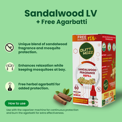 Sandalwood LV + Free Agarbatti